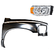 2-Piece Kit, Front, Passenger Side Fender, Includes (1) Fender and (1) Headlight