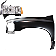 2-Piece Kit, Driver Side Fender, Includes (1) Fender and (1) Headlight