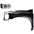 2-Piece Kit Driver Side Halogen Headlight, With bulb(s), New Body Style, OE Replacement, Includes (1) Fender and (1) Headlight