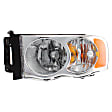 2-Piece Kit Driver Side Halogen Headlight, With bulb(s), New Body Style, OE Replacement, Includes (1) Fender and (1) Headlight