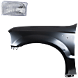 2-Piece Kit, Front, Driver Side Fender, Includes (1) Fender and (1) Headlight