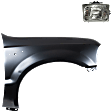 2-Piece Kit, Front, Passenger Side Fender, Includes (1) Fender and (1) Headlight