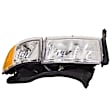 2002 Dodge Ram 1500 SLT - 3-Piece Kit Grille, Chrome, For Models With Sport Package, Old Body Style,  Includes (1) Fender, (1) Grille, and (1) Headlight