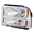 3-Piece Kit, Grille Chrome Shell with Painted Gray Insert, Includes (1) Fender, (1) Grille, and (1) Headlight