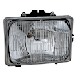 3-Piece Kit, Grille Painted Black Shell with Chrome Insert, Includes (1) Fender, (1) Grille, and (1) Headlight