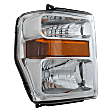 2008-2010 Ford F-350 Super Duty - 4-Piece Kit Driver and Passenger Side Halogen Headlight, With bulb(s), OE Replacement, Includes (2) Fender and (2) Headlight