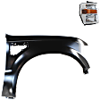 2-Piece Kit Passenger Side Halogen Headlight, With bulb(s), OE Replacement, Includes (1) Fender and (1) Headlight