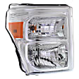 3-Piece Kit Passenger Side Halogen Headlight, Includes (1) Fender, (1) Grille Assembly, and (1) Headlight
