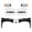 6-Piece Kit, Front, Driver and Passenger Side Fender, Includes (2) Fender, (2) Grille Insert, and (2) Headlight