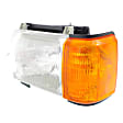 1988 Ford F-250 - 2-Piece Kit Driver Side Halogen Headlight, With bulb(s), OE Replacement,  Includes (1) Fender and (1) Headlight