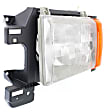 1988 Ford F-250 - 2-Piece Kit Driver Side Halogen Headlight, With bulb(s), OE Replacement,  Includes (1) Fender and (1) Headlight