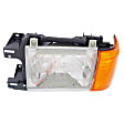 1988 Ford F-250 - 2-Piece Kit Driver Side Halogen Headlight, With bulb(s), OE Replacement,  Includes (1) Fender and (1) Headlight