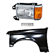 3-Piece Kit, Front, Driver Side Fender, Includes (1) Fender, (1) Grille, and (1) Headlight