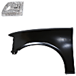 2-Piece Kit, Front, Driver Side Fender, Includes (1) Fender and (1) Headlight