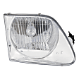 3-Piece Kit, Grille Chrome Shell with Gray Insert, Includes (1) Fender, (1) Grille, and (1) Headlight