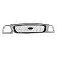 3-Piece Kit, Grille Chrome Shell with Black Insert, 4WD, Includes (1) Fender, (1) Grille, and (1) Headlight