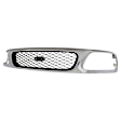 5-Piece Kit, Grille Chrome Shell with Black Insert, Includes (2) Fender, (1) Grille, and (2) Headlight