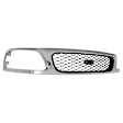 5-Piece Kit, Grille Chrome Shell with Black Insert, Includes (2) Fender, (1) Grille, and (2) Headlight