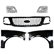 5-Piece Kit, Grille Paintable, Includes (2) Fender, (1) Grille, and (2) Headlight