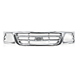 3-Piece Kit, Grille Chrome Shell with Paintable Insert, RWD, For Models Without STX Edition, Includes (1) Fender, (1) Grille, and (1) Headlight