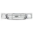 2002 Ford F-150 - 5-Piece Kit Grille, Chrome Shell with Paintable Insert, RWD, For Models Without STX Edition, Includes (2) Fender, (1) Grille, and (2) Headlight