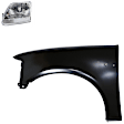2-Piece Kit, Front, Driver Side Fender, Includes (1) Fender and (1) Headlight