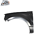 2-Piece Kit Driver Side Halogen Headlight, With bulb(s), OE Replacement, Includes (1) Fender and (1) Headlight