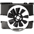 3-Piece Kit Upper and Lower Fan Shroud, 6.6L Diesel Engine, with Radiator Fan Blade
