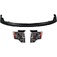 3-Piece Kit, Front, Upper Primed Bumper Cover, For Models Without Wheel Opening Moldings, Includes (1) Bumper Cover and (2) Headlight