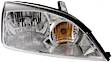 2006 Ford Focus - 3-Piece Kit Driver and Passenger Side Halogen Headlight, With bulb(s), For Models Without Appearance Package, OE Replacement, CAPA Certified  Includes (1) Bumper Cover and (2) Headlight