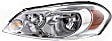 2010 Chevrolet Impala - 3-Piece Kit Driver and Passenger Side Halogen Headlight, With bulb(s), OE Replacement, CAPA Certified  Includes (1) Bumper Cover and (2) Headlight