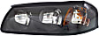 3-Piece Kit, Front Primed Bumper Cover, Includes (1) Bumper Cover and (2) Headlight