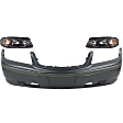 3-Piece Kit Driver and Passenger Side Halogen Headlight, With bulb(s), OE Replacement, Includes (2) Headlight and (1) Bumper Cover