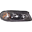 3-Piece Kit Driver and Passenger Side Halogen Headlight, With bulb(s), OE Replacement, Includes (2) Headlight and (1) Bumper Cover