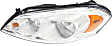 2007 Chevrolet Impala - 3-Piece Kit Driver and Passenger Side Halogen Headlight, With bulb(s), OE Replacement,  Includes (1) Bumper Cover and (2) Headlight