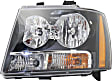 2007 Chevrolet Suburban 1500 - 3-Piece Kit Driver and Passenger Side Halogen Headlight, With bulb(s),  For Models Without Off Road Package, OE Replacement, Sport Utility,  Includes (1) Bumper Cover and (2) Headlight
