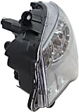 2008 Chrysler Town & Country - 3-Piece Kit Driver and Passenger Side Halogen Headlight, With bulb(s), For Models Without Chrome Insert, OE Replacement, CAPA Certified  Includes (1) Bumper Cover and (2) Headlight