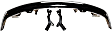 2007 Chevrolet Colorado - 3-Piece Kit Front Bumper,  Non-Xtreme Models, For Models Without Sport Package, Chrome, Standard Cab Pickup,  Includes (1) Bumper, (1) Bumper Cover, and (1) Valance