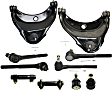 10-Piece Kit Front, Driver and Passenger Side, Upper Control Arm Kit, Includes (2) Control Arm, (4) Tie Rod End, (2) Ball Joint and (2) Tie Rod Adjusting Sleeve