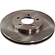 2-Wheel Set Front Brake Disc and Pad Kit, Plain Surface 5 Lugs 302.77 mm Ceramic Pro-Line Series, Includes (1) Brake Pad Set and (2) Brake Disc