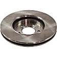2-Wheel Set Front Brake Disc and Pad Kit, Plain Surface 5 Lugs 302.77 mm Ceramic Pro-Line Series, Includes (1) Brake Pad Set and (2) Brake Disc