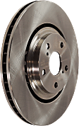 2011 Toyota Highlander Base - 4-Piece Kit Front Brake Disc and Pad Kit, Plain Surface, 5 Lugs, 327.91 mm, Ceramic, 2.7L 4Cyl, Pro-Line Series  Includes (2) Brake Disc and (1) Brake Pad Set