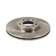 2007 Mercury Milan - 2-Wheel Set Front Brake Disc and Pad Kit, Plain Surface, 5 Lugs, 298.45 mm, Ceramic, 2.3L 4Cyl, Pro-Line Series Includes (2) Disc and (1) Pad Set