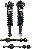 4-Piece Kit Front, Driver and Passenger Side Suspension Kit, Includes (2) Sway Bar Link and (2) Shock Absorber and Strut Assembly
