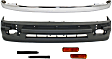 6-Piece Kit Front, Driver or Passenger Side Bumper Trim, Chrome, Includes (1) Valance, (1) Bumper Trim, (2) Bumper Filler and (2) Turn Signal Light
