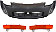 2005 Nissan 350Z Performance - 3-Piece Kit Front Primed Bumper Cover, Includes (1) Bumper Cover and (2) Bumper Reflector