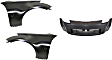 3-Piece Kit, Front Primed Bumper Cover, Includes (1) Bumper Cover and (2) Fender
