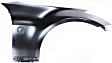 3-Piece Kit, Front Primed Bumper Cover, Includes (1) Bumper Cover and (2) Fender