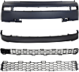 4-Piece Kit Front Valance, Spoiler, Primed, Includes (1) Bumper Cover, (1) Valance and (2) Bumper Grille