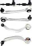 6-Piece Kit Front, Driver and Passenger Side, Lower and Upper, Frontward and Rearward Control Arm Kit, Includes (4) Control Arm and (2) Tie Rod End